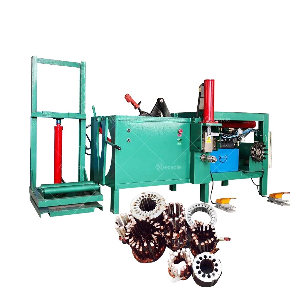 Pulling Machine Speedometer 480 kg Weight Motor Stator Cutting and Pulling Machine for Scrap Car ...